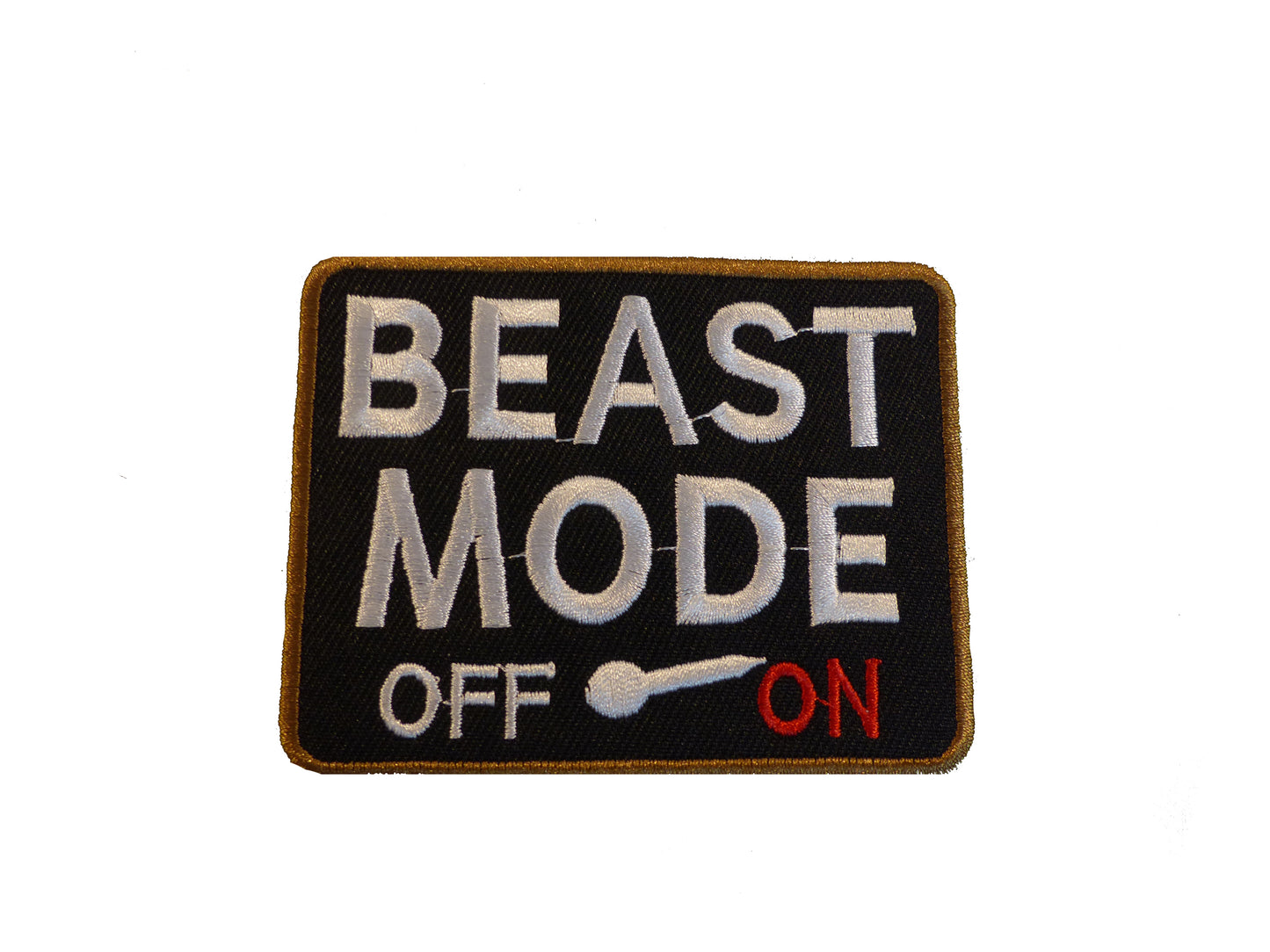 Klittenband patch Beast Mode Off On