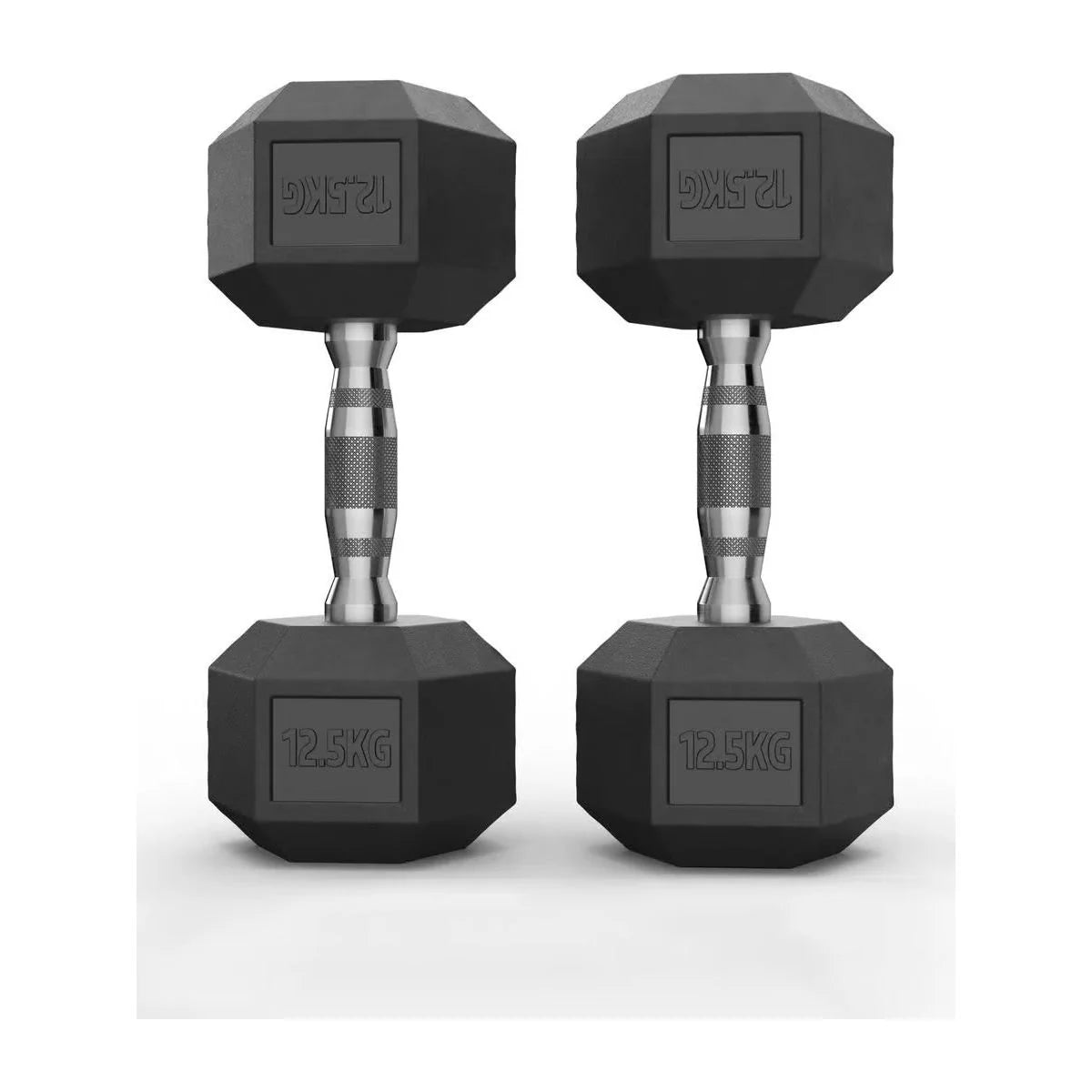 Hex Rubber Dumbbells 12.5kg (set)