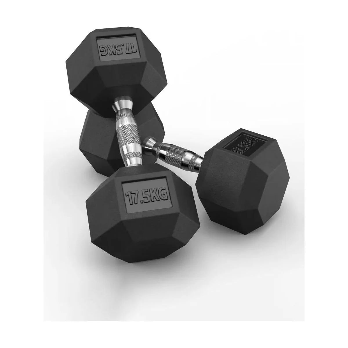 Hex Rubber Dumbbells 17.5kg (set)