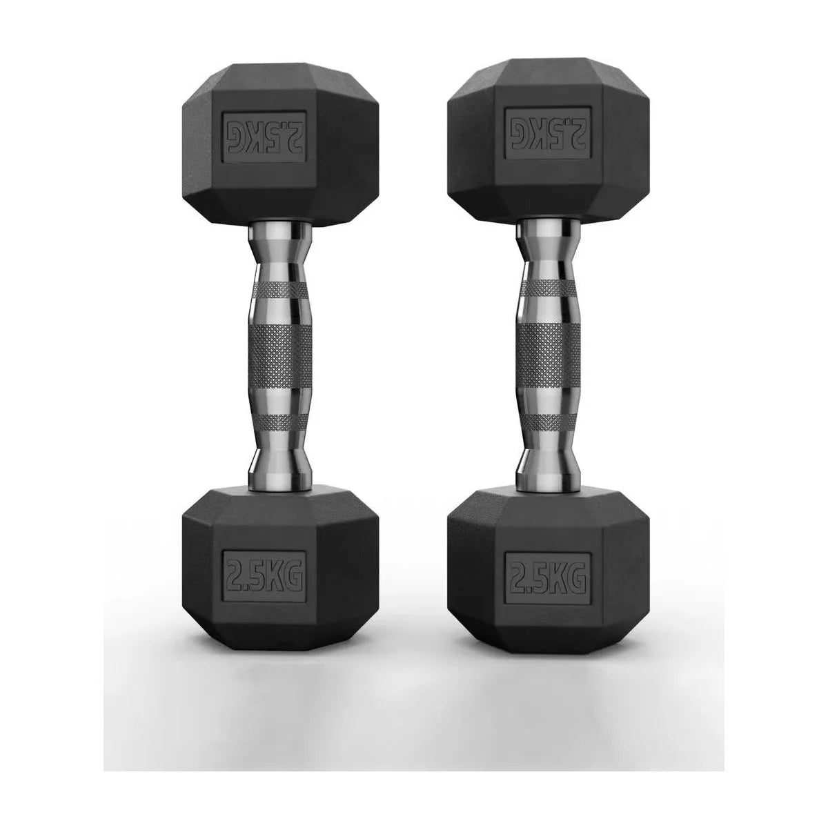 Hex Rubber Dumbbells 2.5kg (set)