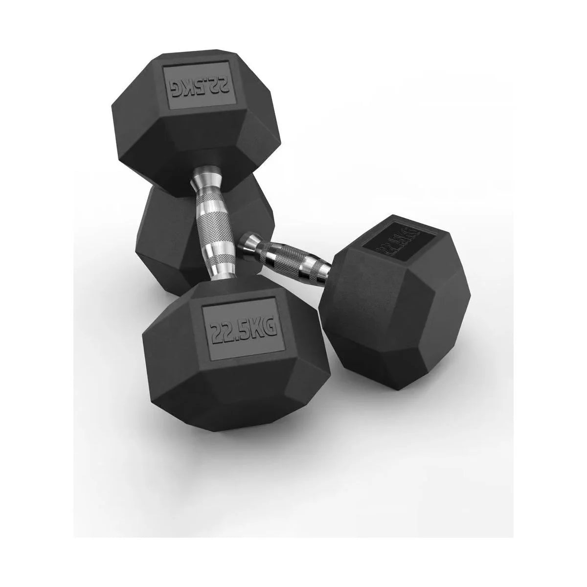 Hex Rubber Dumbbells 22.5kg (set)
