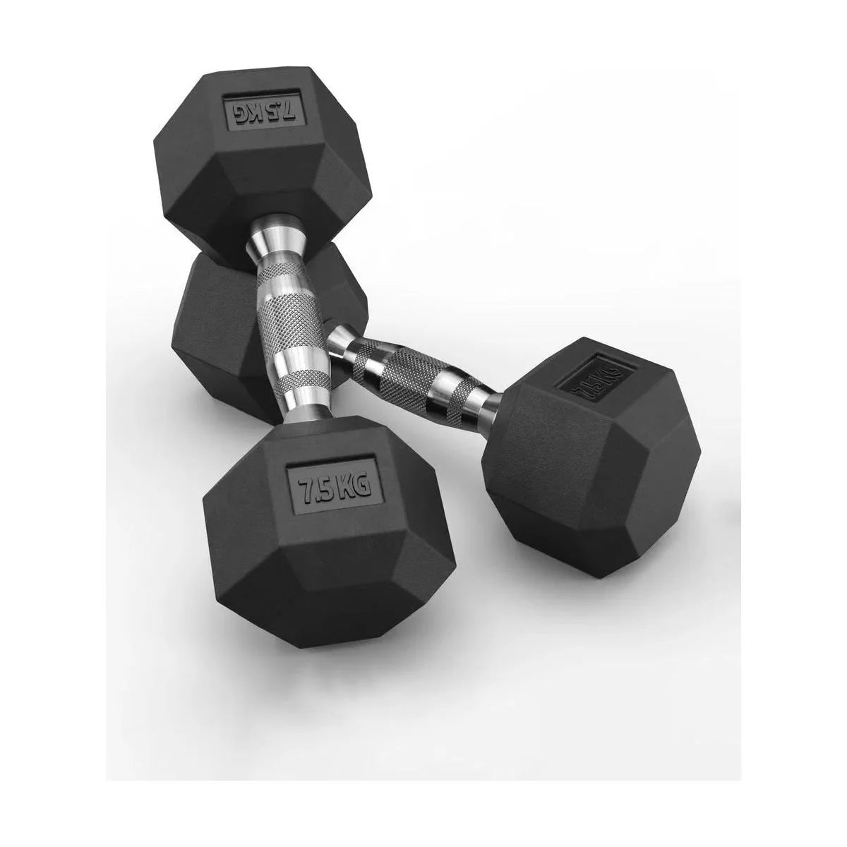Hex Rubber Dumbbells 7.5kg (set)